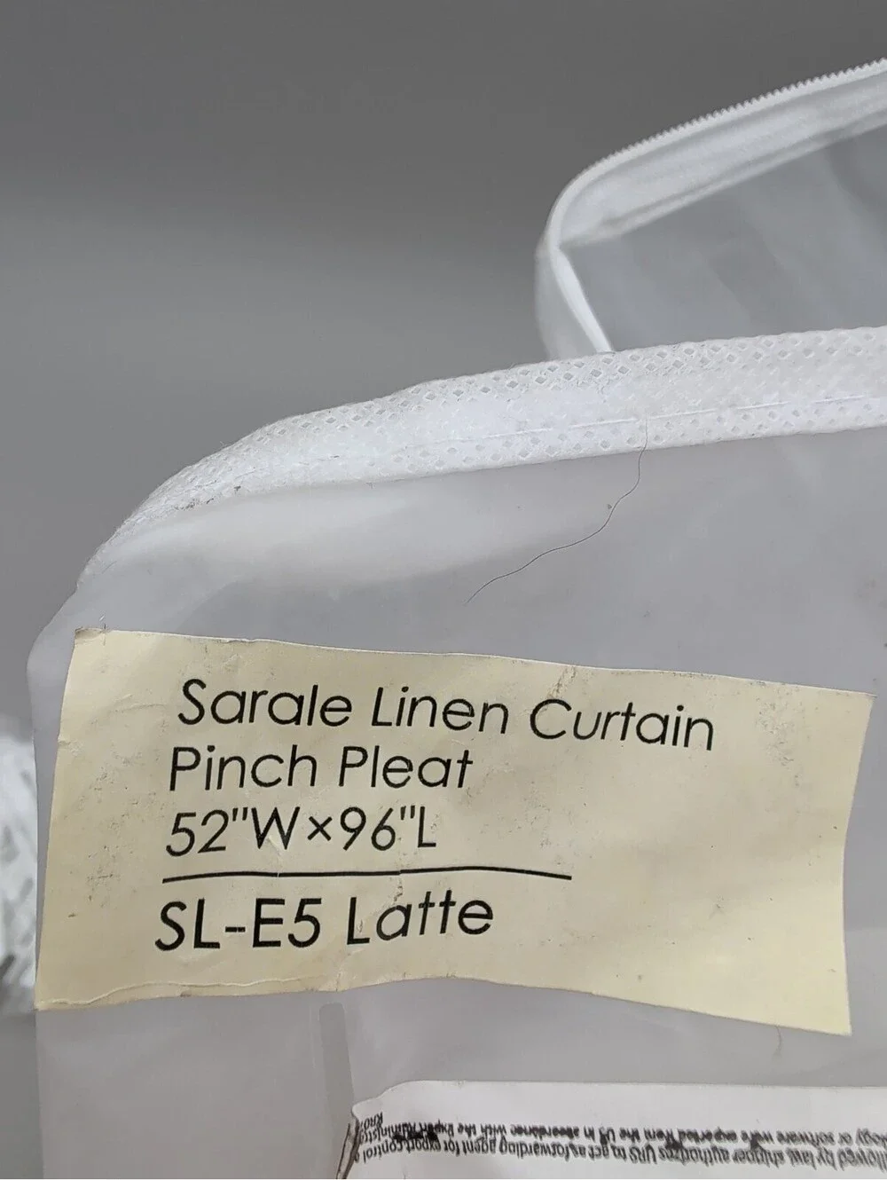 TwoPages Sarale Linen Pinch Pleat Window Curtain 52